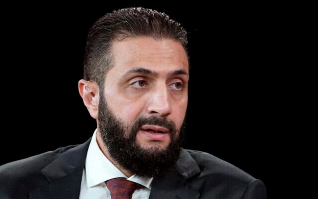 Syrian President Ahmed al-Sharaa speaks onstage during the 2025 Concordia Annual Summit at the Sheraton New York Times Square Hotel, in New York City, September 22, 2025. (Riccardo Savi/Getty Images for Concordia Annual Summit/AFP) Syrian President Ahmed al-Sharaa speaks onstage during the 2025 Concordia Annual Summit at the Sheraton New York Times Square Hotel, in New York City, September 22, 2025. (Riccardo Savi/Getty Images for Concordia Annual Summit/AFP)