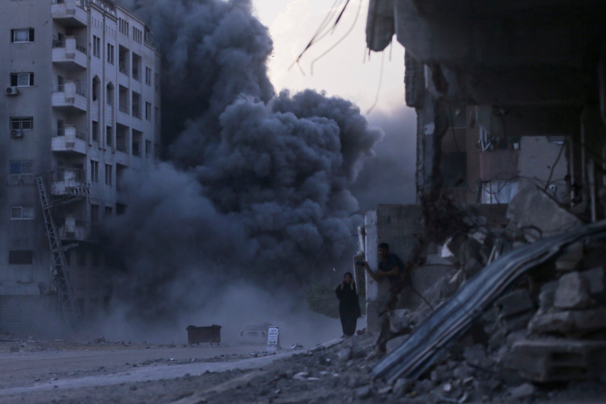 NextImg:IDF hits 3rd Gaza City high-rise in as many days after evacuation warnings