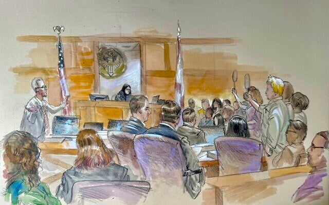 This courtroom sketch shows Ryan Routh, left, making his statement to the jury during his trial in which he is charged with attempting to assassinate Donald Trump last year at a golf course, September 8, 2025, in Fort Pierce, Florida. (Lothar Speer via AP) This courtroom sketch shows Ryan Routh, left, making his statement to the jury during his trial in which he is charged with attempting to assassinate Donald Trump last year at a golf course, September 8, 2025, in Fort Pierce, Florida. (Lothar Speer via AP)