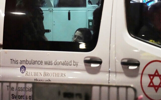 Elizabeth Tsurkov, an Israeli-Russian student who was freed from 2.5 years of captivity by an Iraqi militia, is seen in an ambulance upon her arrival at Sheba Medical Center in Ramat Gan, where she will be recovering, September 10, 2025. (AP Photo/Ariel Schalit) Elizabeth Tsurkov, an Israeli-Russian student who was freed from 2.5 years of captivity by an Iraqi militia, is seen in an ambulance upon her arrival at Sheba Medical Center in Ramat Gan, where she will be recovering, September 10, 2025. (AP Photo/Ariel Schalit)