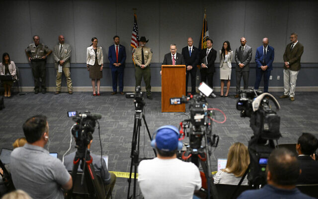 Utah County Attorney Jeff Gray speaks during a news conference announcing charges filed against Tyler Robinson, accused of fatally shooting conservative activist Charlie Kirk, September 16, 2025, in Provo, Utah. (AP Photo/Alex Goodlett) Utah County Attorney Jeff Gray speaks during a news conference announcing charges filed against Tyler Robinson, accused of fatally shooting conservative activist Charlie Kirk, September 16, 2025, in Provo, Utah. (AP Photo/Alex Goodlett)