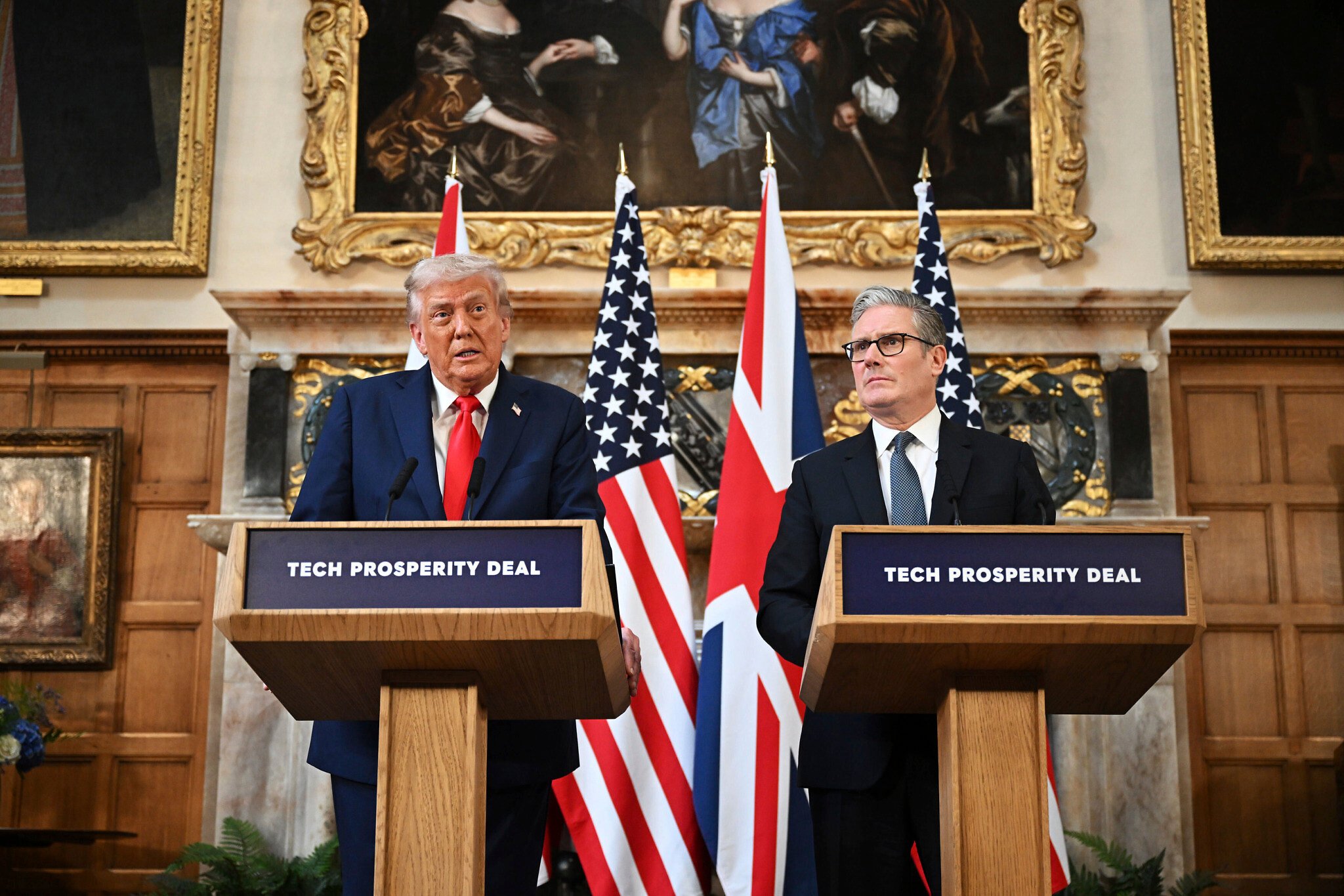 NextImg:Meeting UK’s Starmer, Trump says he disagrees with plan to recognize Palestinian state
