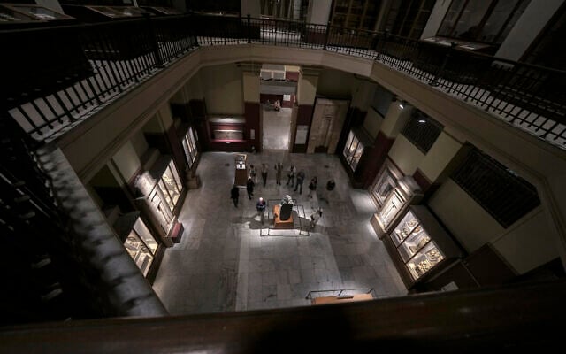 Tourists visit the Egyptian museum in Cairo, Egypt, November 11, 2024. (AP Photo/Amr Nabil) Tourists visit the Egyptian museum in Cairo, Egypt, November 11, 2024. (AP Photo/Amr Nabil)