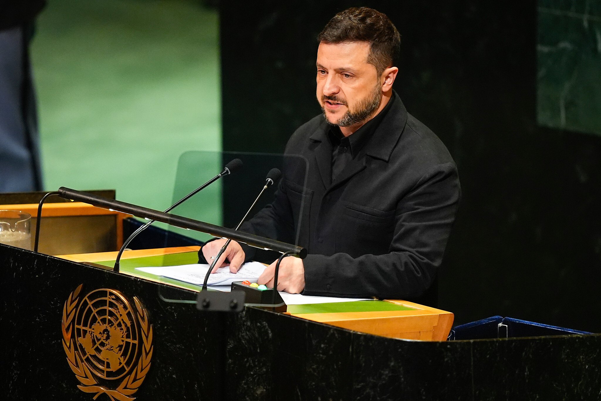 Ukraine’s president says world is in ‘most destructive arms race in human history’