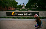 The Syracuse University campus is seen in Syracuse, New York, August 31, 2022. (Ted Shaffrey/AP)