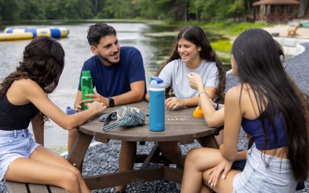 Campers2Gether brought more than 700 Israeli teens to Jewish overnight camps across North America, including Camp Pinemere in Pennsylvania, above, in the summer of 2025. (Jennifer Roman for The Jewish Agency via JTA) Campers2Gether brought more than 700 Israeli teens to Jewish overnight camps across North America, including Camp Pinemere in Pennsylvania, above, in the summer of 2025. (Jennifer Roman for The Jewish Agency via JTA)