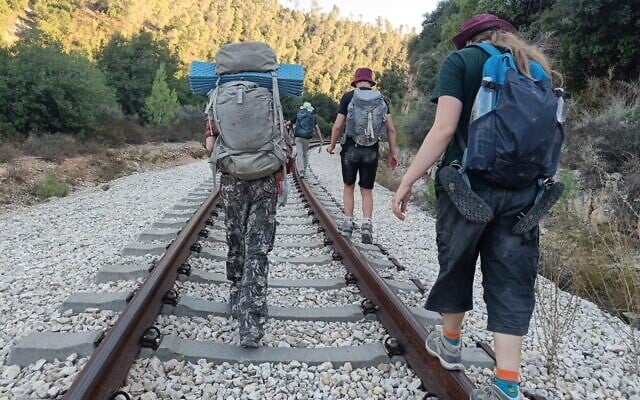 Participants on a Green Horizons hike in Israel, in an undated photo. (Courtesy of Green Horizons)