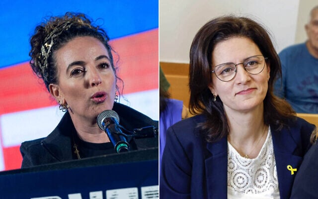 L-R: Environmental Protection Minister Idit Silman attends a rally for the re-establishment of Israeli settlements in the Gaza Strip in Jerusalem, February 27, 2025. (Yonatan Sindel/Flash90); Yarden Mann seen at a court hearing at the Rehovot Magistrate's Court, September 17, 2025. (Yehoshua Yosef/Flash90) L-R: Environmental Protection Minister Idit Silman attends a rally for the re-establishment of Israeli settlements in the Gaza Strip in Jerusalem, February 27, 2025. (Yonatan Sindel/Flash90); Yarden Mann seen at a court hearing at the Rehovot Magistrate's Court, September 17, 2025. (Yehoshua Yosef/Flash90)