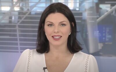 Screen capture from video of Canadian reporter Élisa Serret, March 2024. (YouTube)