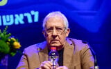 Gidi Gov, pictured at a press conference on March 20, 2023, in Tel Aviv. (Avshalom Sassoni/Flash90)