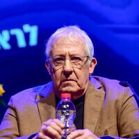 Gidi Gov, pictured at a press conference on March 20, 2023, in Tel Aviv. (Avshalom Sassoni/Flash90)