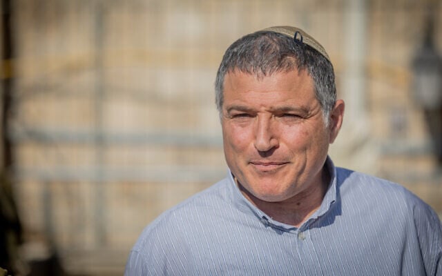 David Zini at the Western Wall in Jerusalem's Old City on August 6, 2025 (Chaim Goldberg/Flash90)