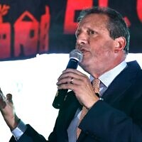 NYC comptroller Brad Lander speaks during the Jews For Racial And Economic Justice's Mazals Gala on September 10, 2025 in New York City. (Photo by John Lamparski/Getty Images via JTA)