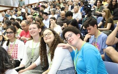 Pupils participating in the 2024 Hebrew Language Olympiad. (Yael Tzur)