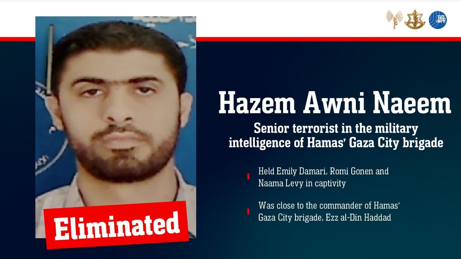 NextImg:IDF confirms killing Hamas operative who previously held hostages in Gaza City area