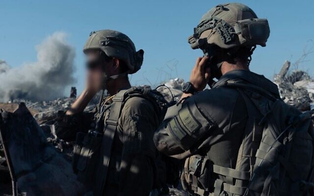 IDF troops operate in the Gaza Strip, in a photo cleared for publication on September 5, 2025. (Israel Defense Forces)