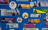 Memorial stickers that have appeared around Israel since October 7, 2023 (Credit: Youval Hai Shai Sharabi)