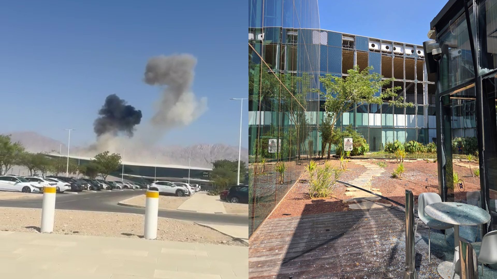 NextImg:Houthi drone evades defenses, smashes into Ramon Airport terminal in south; one hurt