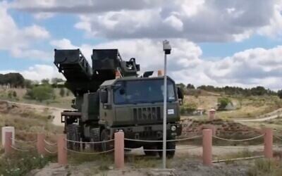 Screen capture from video of a SILAM rocket launcher system. (YouTube)