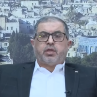 Bassem Naim, a senior Hamas politburo member, speaks in an interview with Qatari outlet Al-Araby on September 18, 2025. (Screenshot/Youtube)
