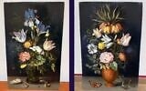 Two paintings believed to be by Ambrosius Bosschaert recovered by the Monuments Men and Women Foundation. (Courtesy Monuments Men and Women Foundation via JTA)