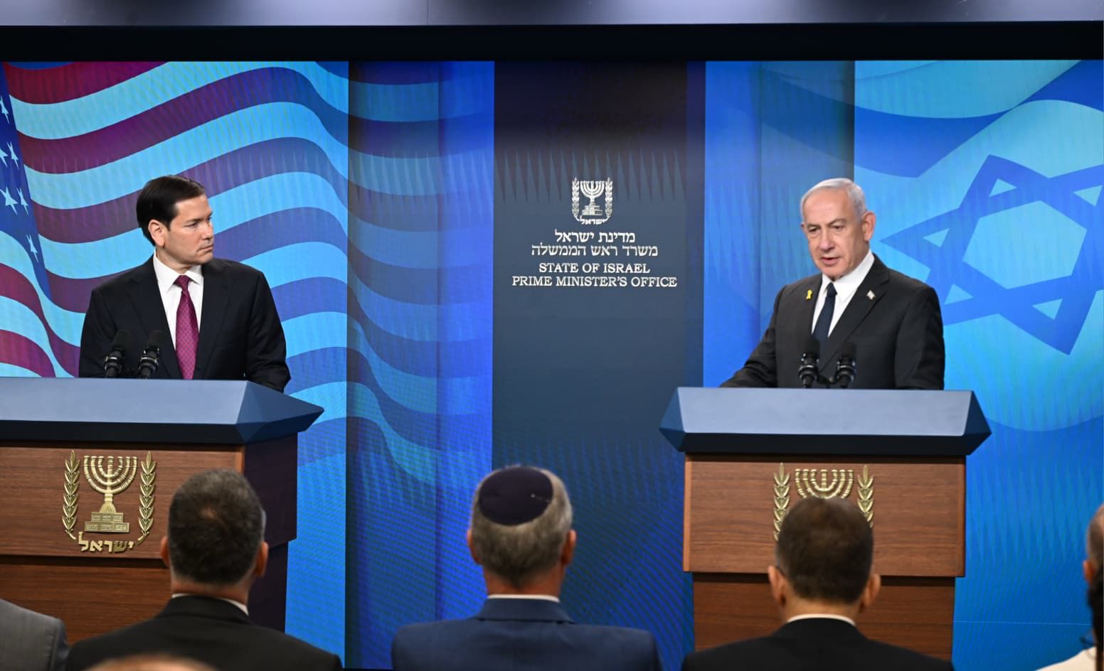 NextImg:Alongside Rubio, Netanyahu claims Qatar strike succeeded because it sent a ‘message’