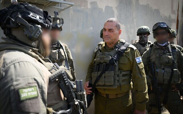 IDF Chief of Staff Lt. Gen. Eyal Zamir speaks to troops in southern Gaza, September 26, 2025. (Israel Defense Forces)