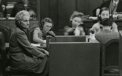 Hanna Solf gives testimony at the Nuremberg Trials, April 1947. (Public domain) Hanna Solf gives testimony at the Nuremberg Trials, April 1947. (Public domain)