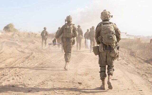 IDF soldiers operate in the Gaza Strip, in an image published on September 22, 2025. (Israel Defense Forces)