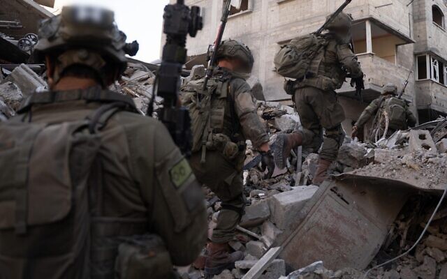IDF soldiers seen operating in Gaza City in a picture released for publication on September 24, 2025 (Israel Defense Forces) IDF soldiers seen operating in Gaza City in a picture released for publication on September 24, 2025 (Israel Defense Forces)