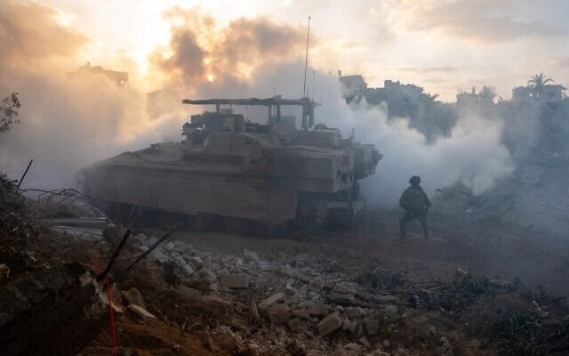 Israeli troops operate in the Gaza Strip in a handout photo dated September 20, 2025 (Israel Defense Forces) Israeli troops operate in the Gaza Strip in a handout photo dated September 20, 2025 (Israel Defense Forces)