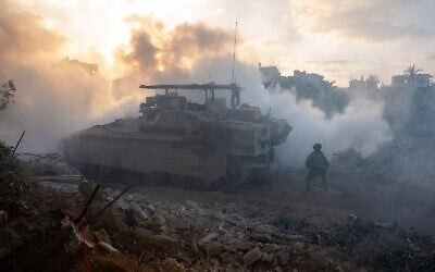 IDF troops operate in the Gaza Strip, in an image published on September 20, 2025. (Israel Defense Forces)