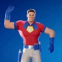 A screenshot of the Peacemaker dance 'emote' from Fortnite shows the controversial swastika-like pose that led to it being pulled from the game. (Screenshot: X, used in accordance with Clause 27a of the Copyright Law)