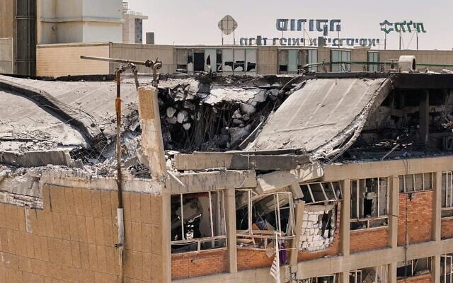 Soroka Medical Center damaged by an Iranian ballistic missile attack on June 19, 2025. (Courtesy, Soroka Medical Center Spokesperson's Office)