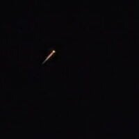 An interceptor missile is seen as it is launched to shoot down a Houthi missile fired at Israel, early on September 29, 2025. (Social media, used in accordance with Clause 27a of the Copyright Law)