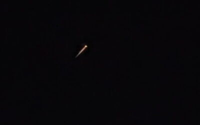 An interceptor missile is seen as it is launched to shoot down a Houthi missile fired at Israel, early on September 29, 2025. (Social media, used in accordance with Clause 27a of the Copyright Law)