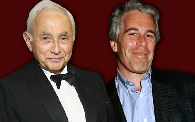 Leslie Wexner, left, and Jeffrey Epstein were close for years. Epstein's scandal has dogged the billionaire Jewish philanthropist. (Laura E. Adkins/Getty Images via JTA)