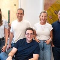 Glilot Capital Partners team from right: Arik Kleinstein, Rinat Semler, Lior Litwak, Kobi Samborsky, and Nofar Amikam. (Courtesy)