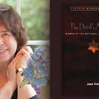 Jane Yolen and her most famous book, 'The Devil's Arithmetic' (Courtesy of Jason Stemple and Penguin Random House via JTA)