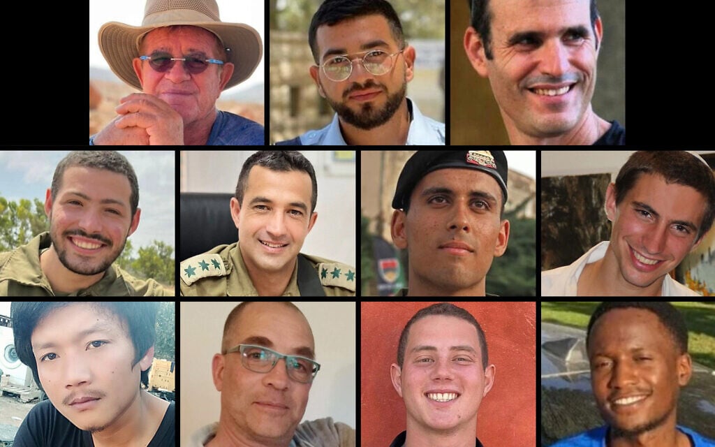 The 11 deceased hostages whose bodies were still held in Gaza as of October 30, 2025: (Top row from left) Meny Godard, Ran Gvili, Dror Or; (Second row) Itay Chen, Asaf Hamami, Oz Daniel, Hadar Goldin; (Bottom row) Sudthisak Rinthalak, Lior Rudaeff, Omer Neutra, Joshua Mollel. (Collage by Times of Israel; Photos: Courtesy) The 11 deceased hostages whose bodies were still held in Gaza as of October 30, 2025: (Top row from left) Meny Godard, Ran Gvili, Dror Or; (Second row) Itay Chen, Asaf Hamami, Oz Daniel, Hadar Goldin; (Bottom row) Sudthisak Rinthalak, Lior Rudaeff, Omer Neutra, Joshua Mollel. (Collage by Times of Israel; Photos: Courtesy)