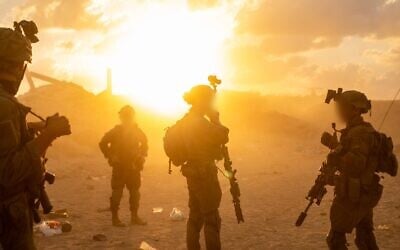 IDF troops operate in the Gaza Strip in this October 3, 2025, handout photo. (IDF)