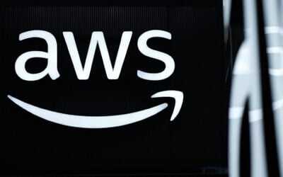 The logo of Amazon Web Services (AWS) is seen during the opening of the Hannover Messe industrial trade fair for mechanical and electrical engineering and digital industries, on March 31, 2025 in Hanover, northern Germany. (Photo by RONNY HARTMANN / AFP) The logo of Amazon Web Services (AWS) is seen during the opening of the Hannover Messe industrial trade fair for mechanical and electrical engineering and digital industries, on March 31, 2025 in Hanover, northern Germany. (Photo by RONNY HARTMANN / AFP)