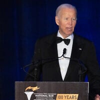 Former US president Joe Biden speaks at the National Bar Association's annual convention on July 31, 2025, in Chicago, Illinois. (SCOTT OLSON / Getty Images via AFP)