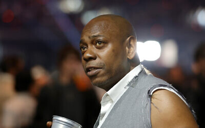 Comedian and actor Dave Chappelle looks on during Netflix's Canelo v Crawford Fight Night at Allegiant Stadium on September 13, 2025 in Las Vegas, Nevada. (Steve Marcus/Getty Images/AFP)