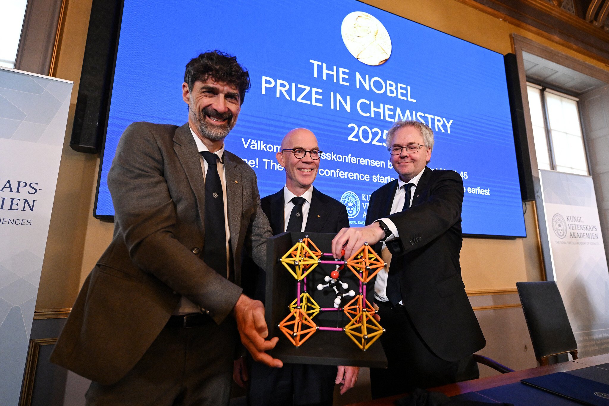 NextImg:US scientist of Palestinian descent among three winners of Nobel prize for chemistry