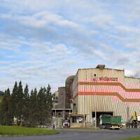 General view of the Sidenor steel company in the Spanish Basque city of Basauri on October 25, 2021. (ANDER GILLENEA / AFP)