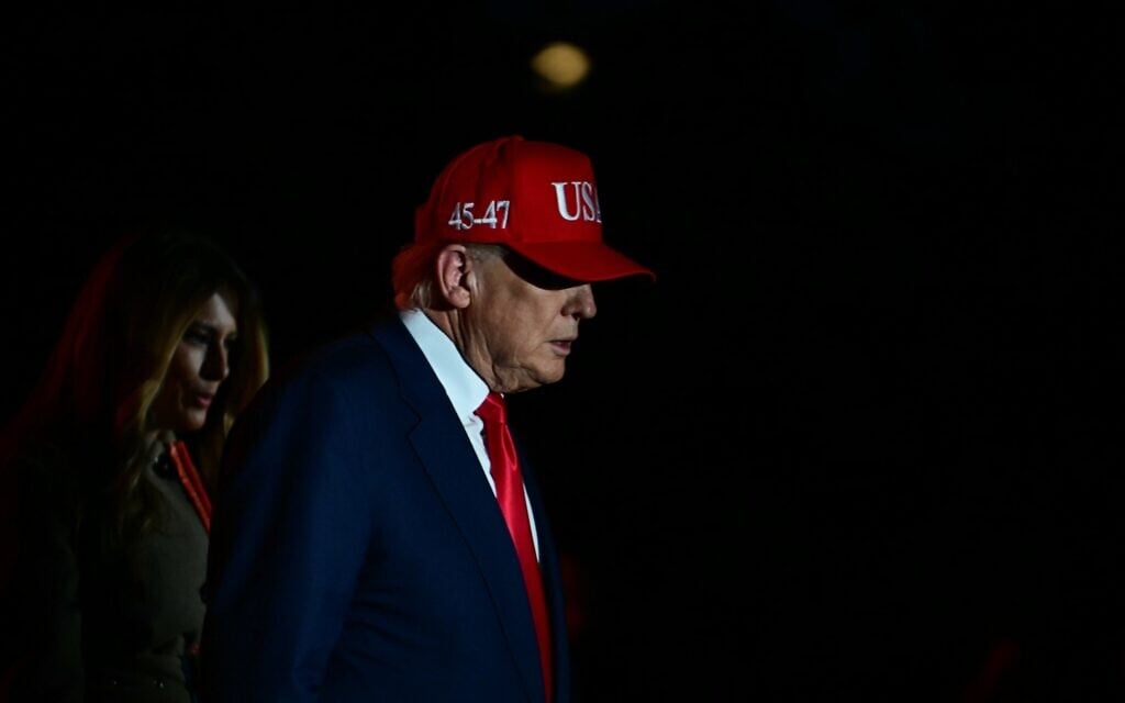 US President Donald Trump (R) and First Lady Melania Trump at a Halloween event at the White House in Washington, DC, on October 30, 2025. (Jim WATSON / AFP)