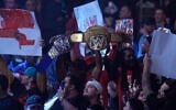 Illustrative: Professional wrestling fans during a WWE Monday Night RAW event, in Boston, Massachusetts, March 6, 2023. (AP Photo/Charles Krupa)