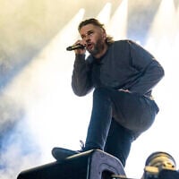 M. Shadows of Avenged Sevenfold performs during the Louder Than Life music festival on September 19, 2025, in Louisville, Kentucky. (Amy Harris/ Invision/ AP)
