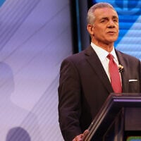 US Republican Jack Ciattarelli speaks during the final debate in the New Jersey governor's race, October 8, 2025, in New Brunswick, New Jersey. (AP/Heather Khalifa)